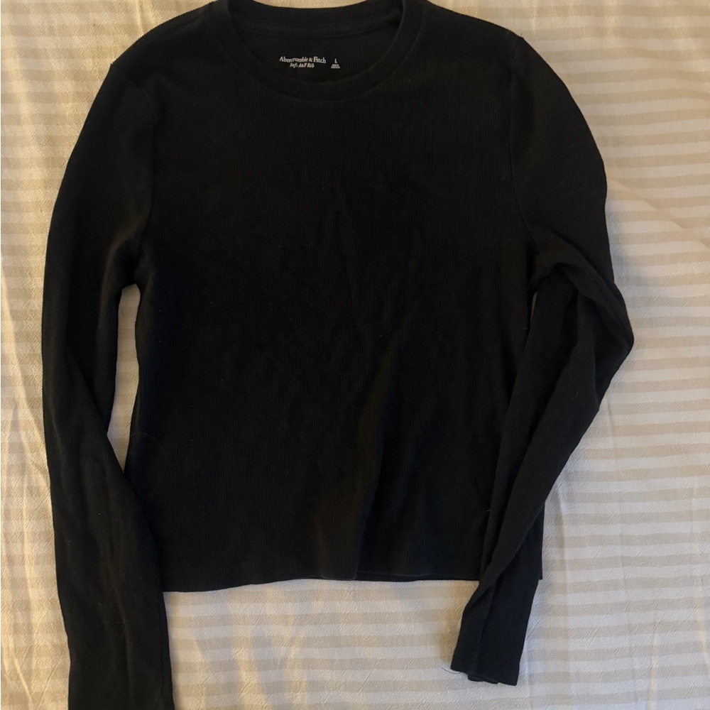Abercrombie & Fitch Black Long Sleeve Tee